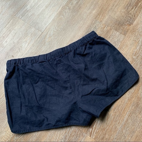 J. Crew Navy Blue Drawstring Linen Natural Material Shorts Large L - Picture 4 of 6